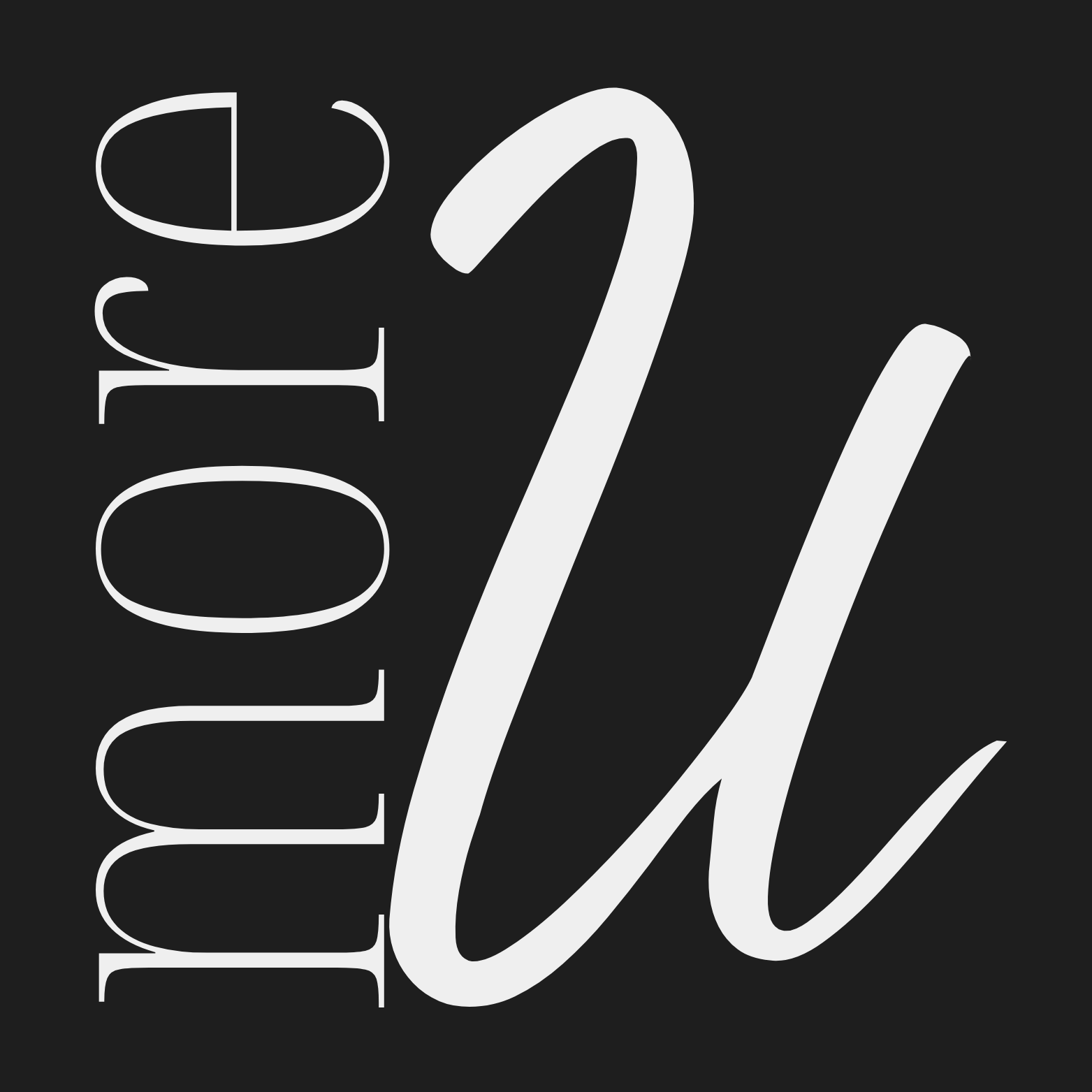 White text 'I love you' on a black background